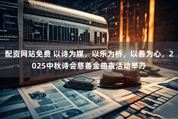 配资网站免费 以诗为媒，以乐为桥，以善为心，2025中秋诗会慈善金曲夜活动举办